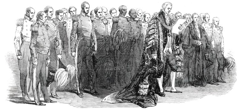 Deputation from the Court of Lieutenancy of the City of London, 1850. Creator: Unknown.