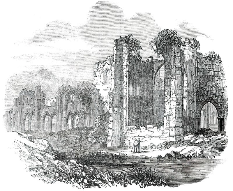 Opening of the Whitehaven and Furness Junction Railway - Furness Abbey, 1850. Creator: Unknown.