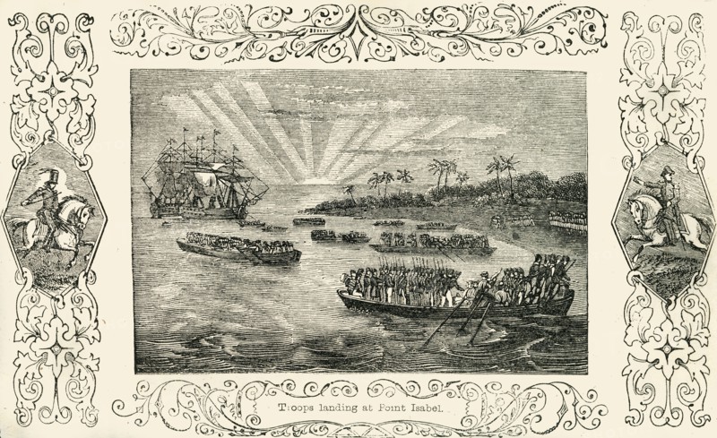 'Troops landing at Point Isabel', 1849. Creator: Unknown.