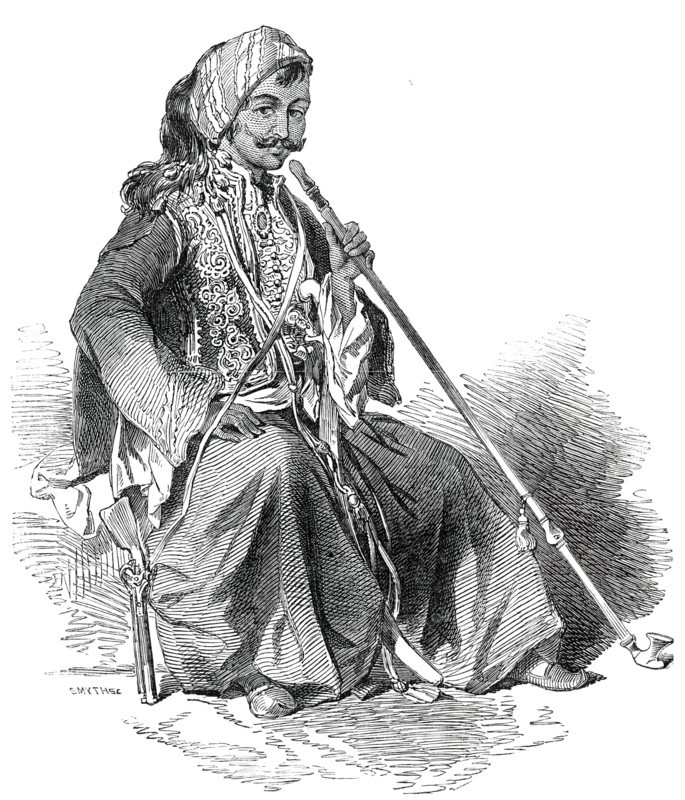 Emir Khanjar, the Prince of Baalbeck, Leader of the Insurrection of Damascus, 1850. Creator: Unknown.