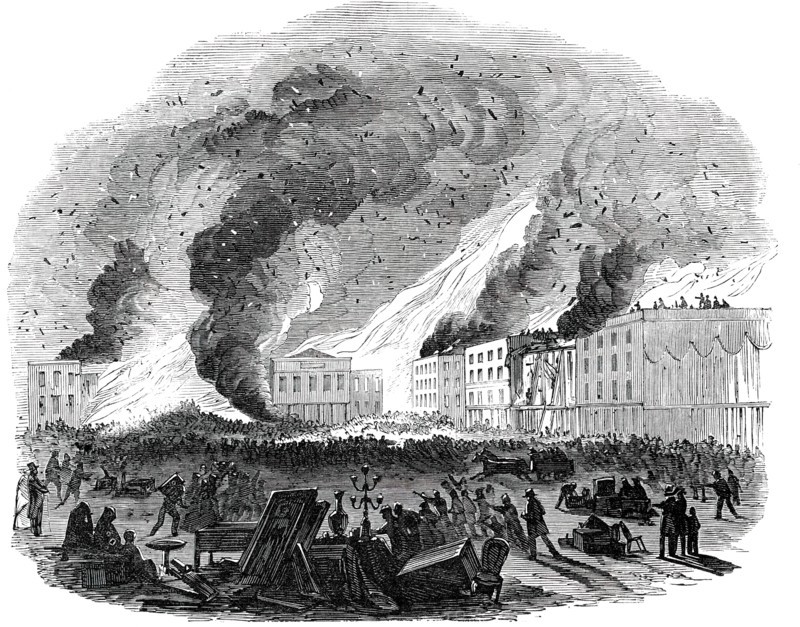 The Fourth Great Fire at San Francisco, 1850. Creator: Unknown.