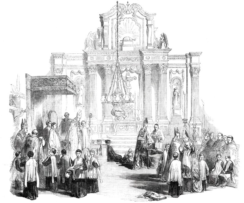 The Synod at Thurles - Bishops Robing, 1850. Creator: Unknown.