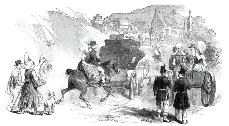 Sketch en route to Cherbourg, 1850. Creator: Unknown.