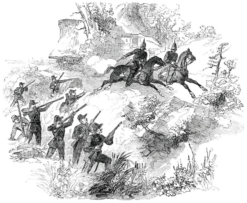Surprise of Holstein Patrol, 1850. Creator: Unknown.