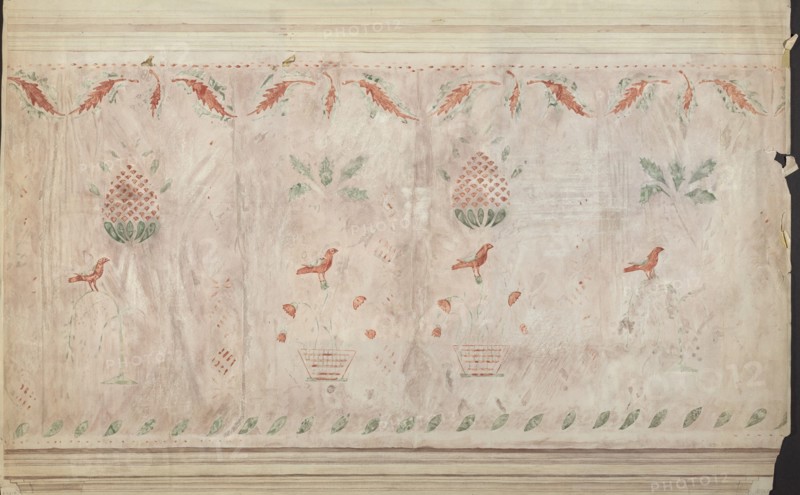 Wall Stencil, 1935/1942. Creator: Mildred E Bent.
