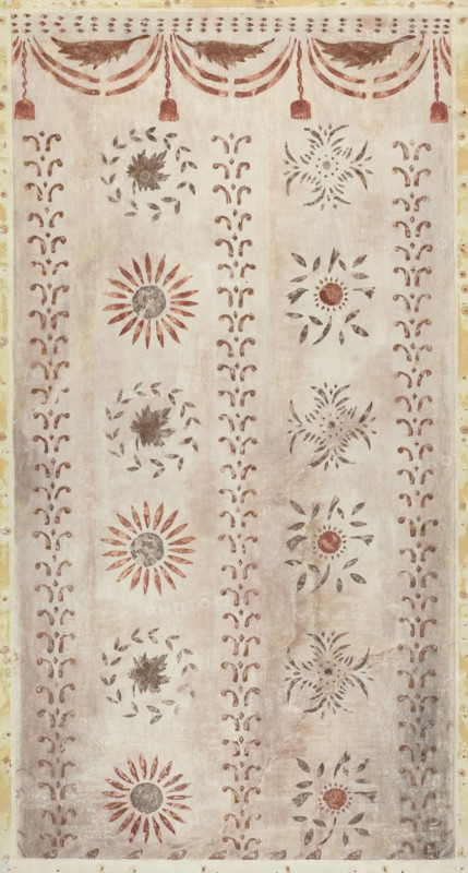 Stencilled Wall, 1935/1942. Creator: Mildred E Bent.