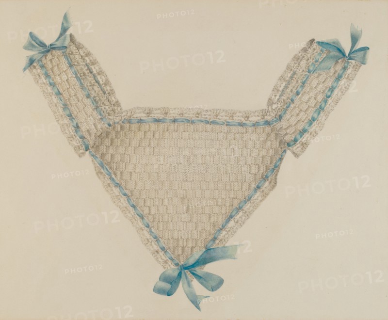 Infant's Bib, 1935/1942. Creator: Virginia Berge.