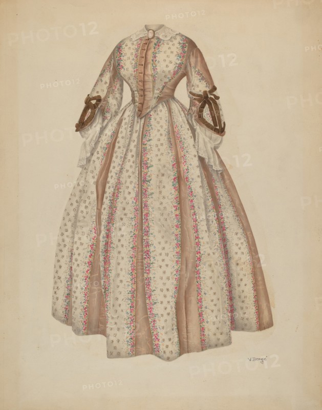 Dress, c. 1940. Creator: Virginia Berge.
