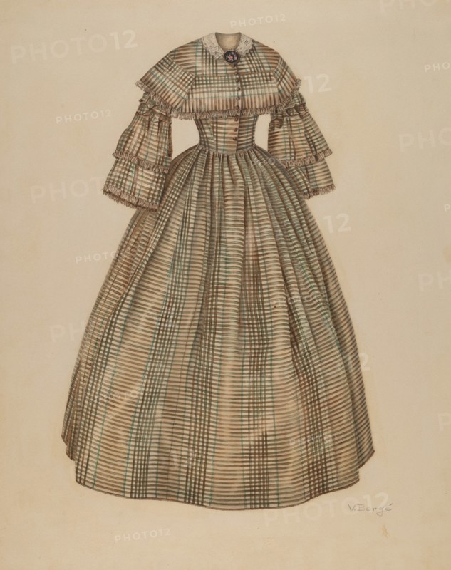 Dress, c. 1940. Creator: Virginia Berge.
