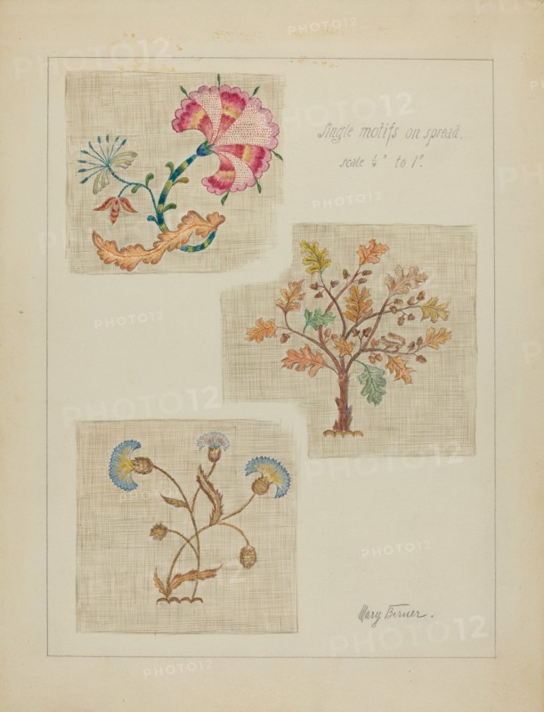 Bedspread, c. 1936. Creator: Mary Berner.
