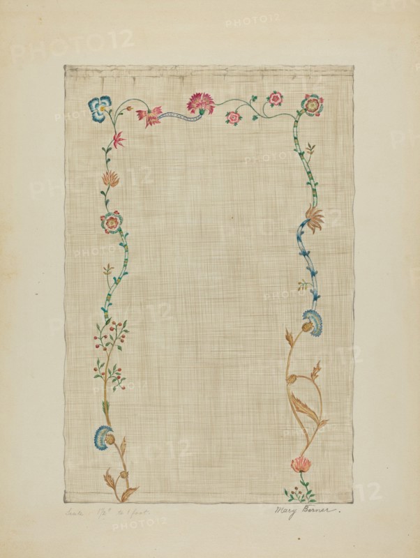 Bedspread, c. 1936. Creator: Mary Berner.