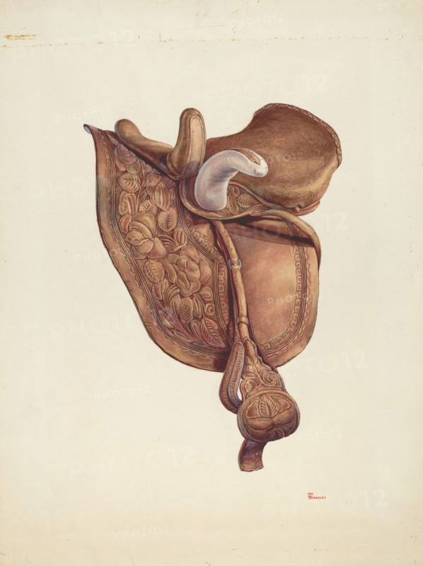Saddle, c. 1941. Creator: Hal Blakeley.