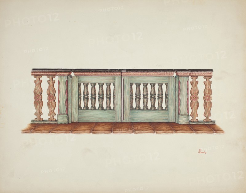 Chancel Railing, 1939. Creator: Hal Blakeley.