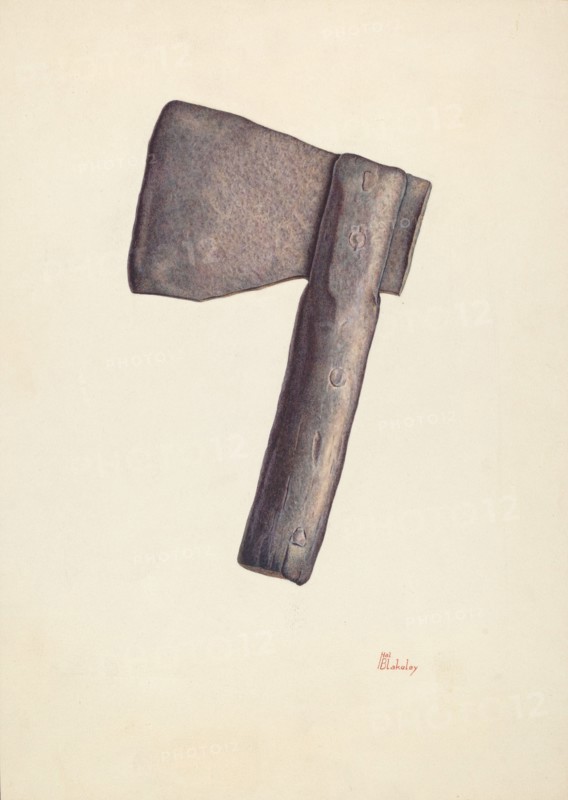 Axe, 1935/1942. Creator: Hal Blakeley.