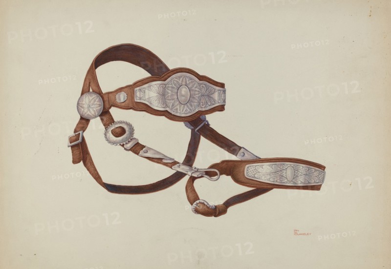 Headstall, c. 1940. Creator: Hal Blakeley.