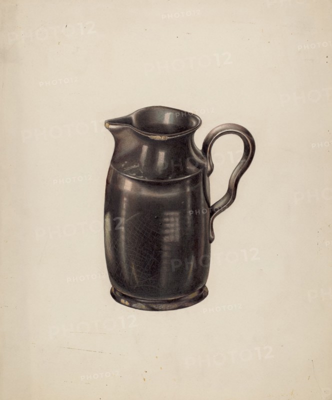 Moravian Pitcher, c. 1938. Creator: Wellington Blewett.