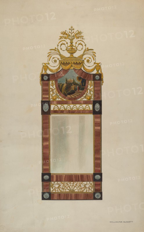 Mirror, c. 1937. Creator: Wellington Blewett.