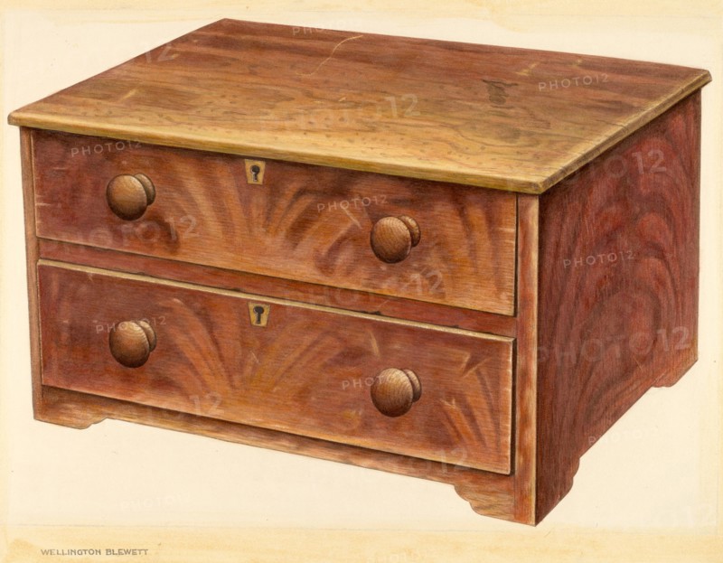 Bishop Hill: Chest, 1939. Creator: Wellington Blewett.