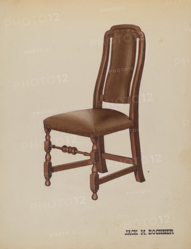 Side Chair, c. 1937. Creator: Jack Bochner.