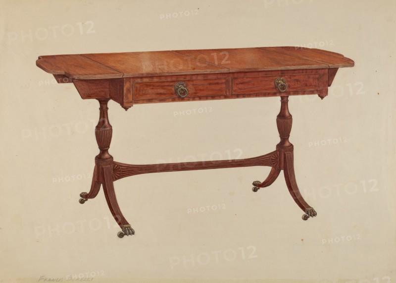 Sofa Table, c. 1939. Creator: Francis Borelli.