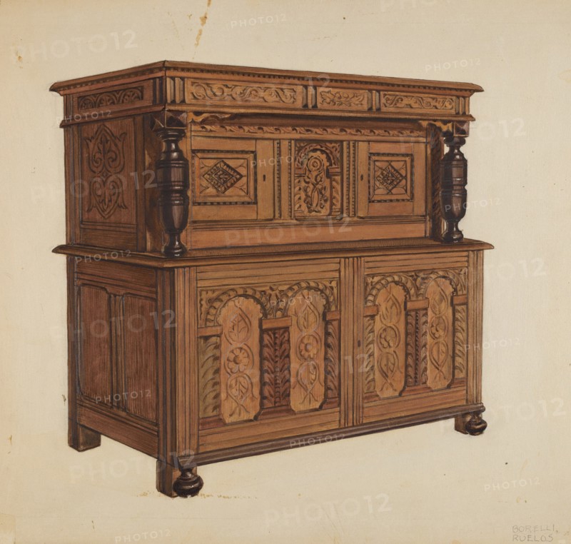Press Cupboard, c. 1936. Creator: Francis Borelli.