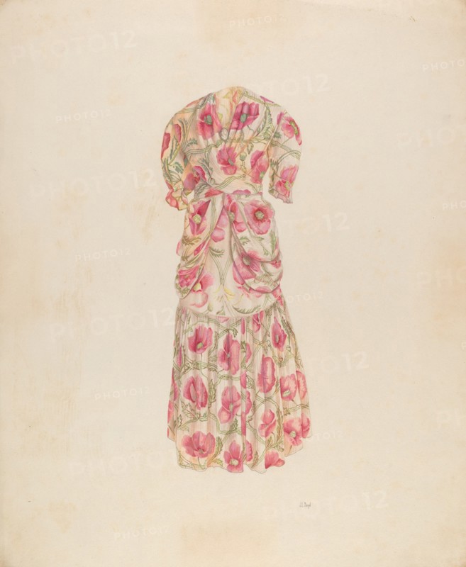 Evening Dress, c. 1937. Creator: Joseph L. Boyd.