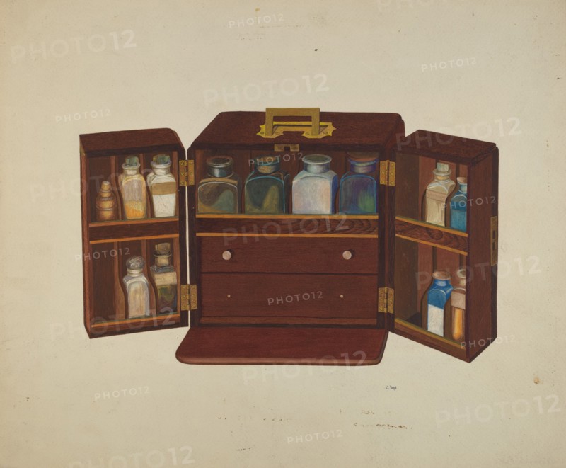 Medicine Chest, c. 1940. Creator: Joseph L. Boyd.