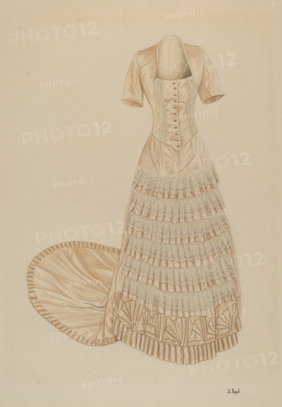 Evening Dress, c. 1938. Creator: Joseph L. Boyd.