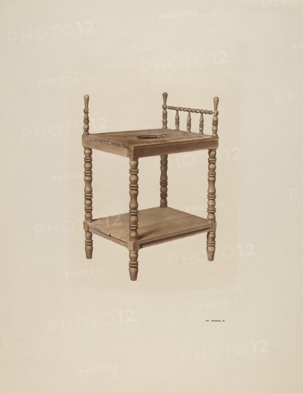 Wash Stand, c. 1940. Creator: Joe Brennan.