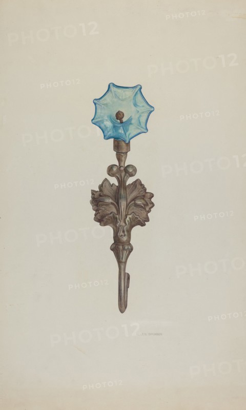 Tie-back, c. 1939. Creator: Helen Bronson.