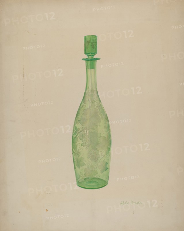 Liquor Bottle, c. 1939. Creator: Adele Brooks.