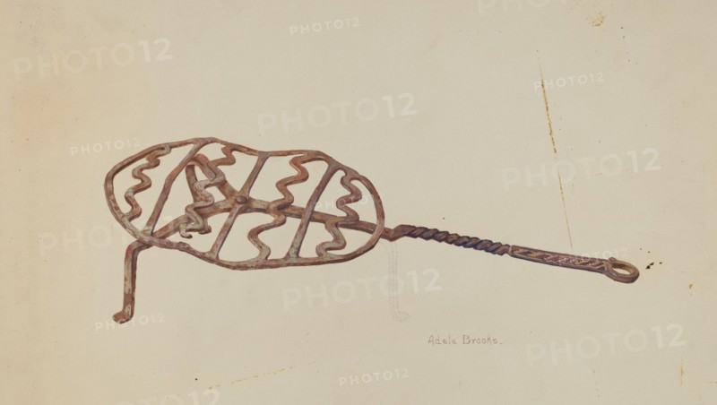 Wrought Iron Broiler, c. 1938. Creator: Adele Brooks.