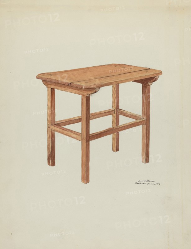 Sanctuary Table, 1936. Creator: Dayton Brown.