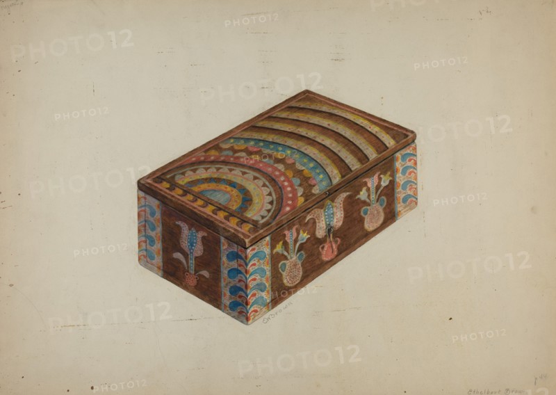 Pa. German Box, c. 1941. Creator: Ethelbert Brown.