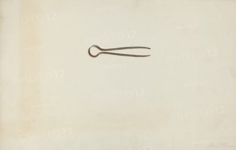 Iron Tweezer, c. 1938. Creator: George C. Brown.