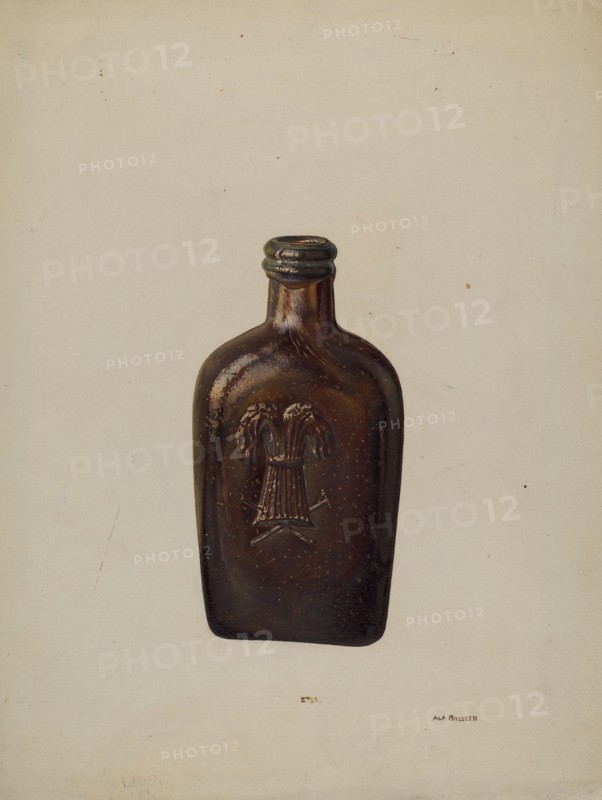 Whiskey Flask, c. 1939. Creator: Alf Bruseth.