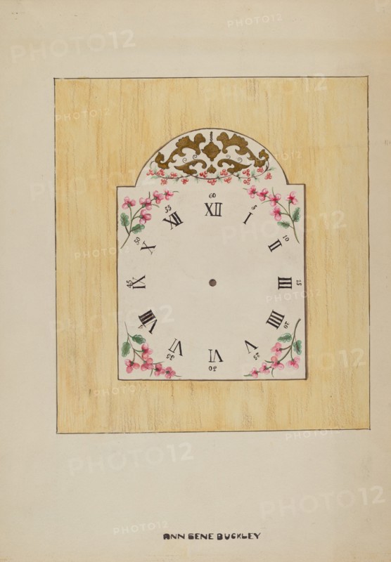 Clock Face, c. 1936. Creator: Ann Gene Buckley.