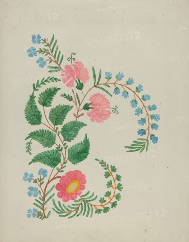Embroidery, c. 1936. Creator: Ann Gene Buckley.
