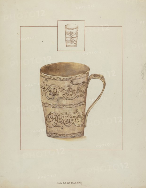Mug, 1935/1942. Creator: Ann Gene Buckley.
