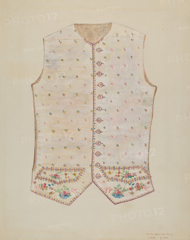 Waistcoat, c. 1937. Creator: Ann Gene Buckley.
