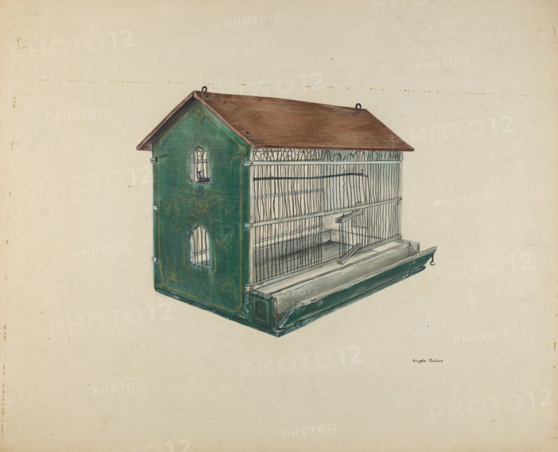 Zoar Bird Cage, c. 1939. Creator: Angelo Bulone.