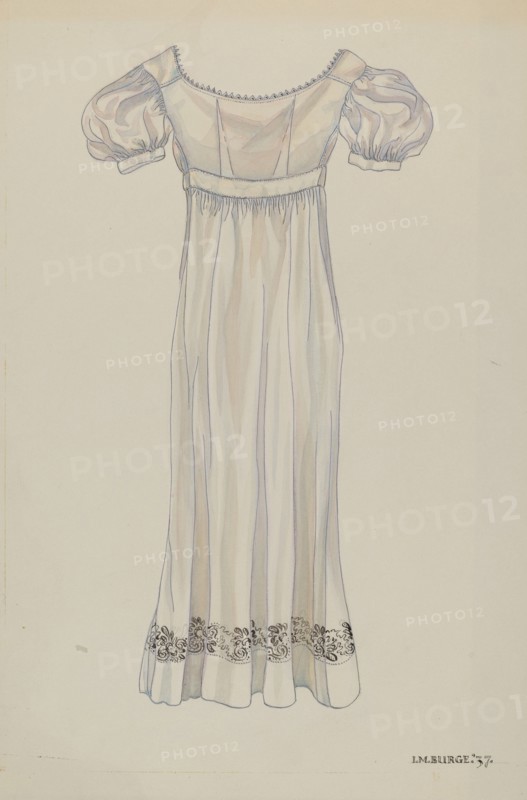 Day Dress, 1937. Creator: Irene M. Burge.