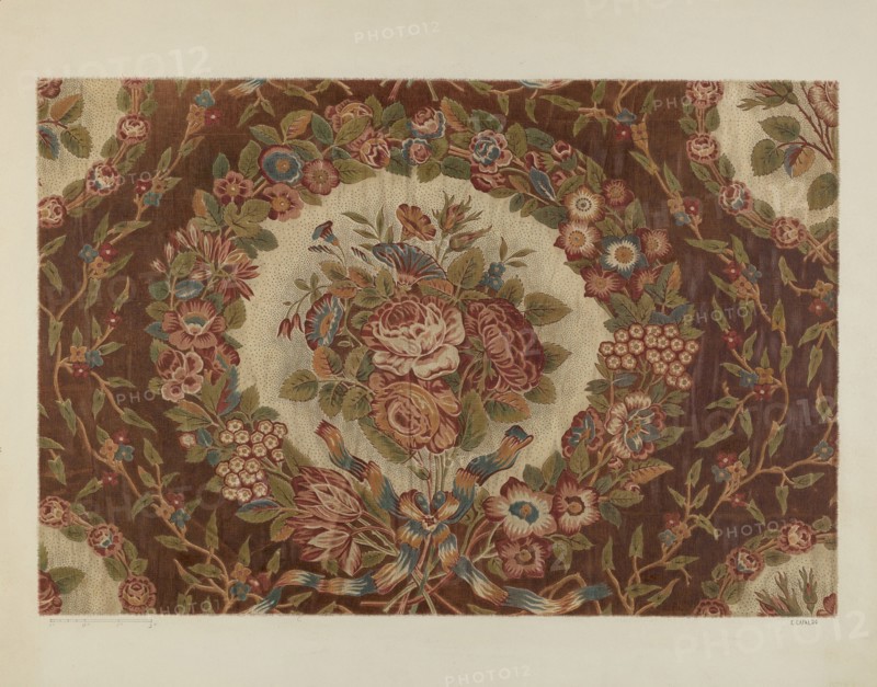 Printed Textile, c. 1941. Creator: Ernest Capaldo.
