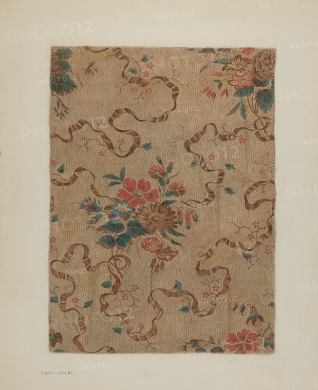 Printed Cotton, c. 1940. Creator: Ernest Capaldo.
