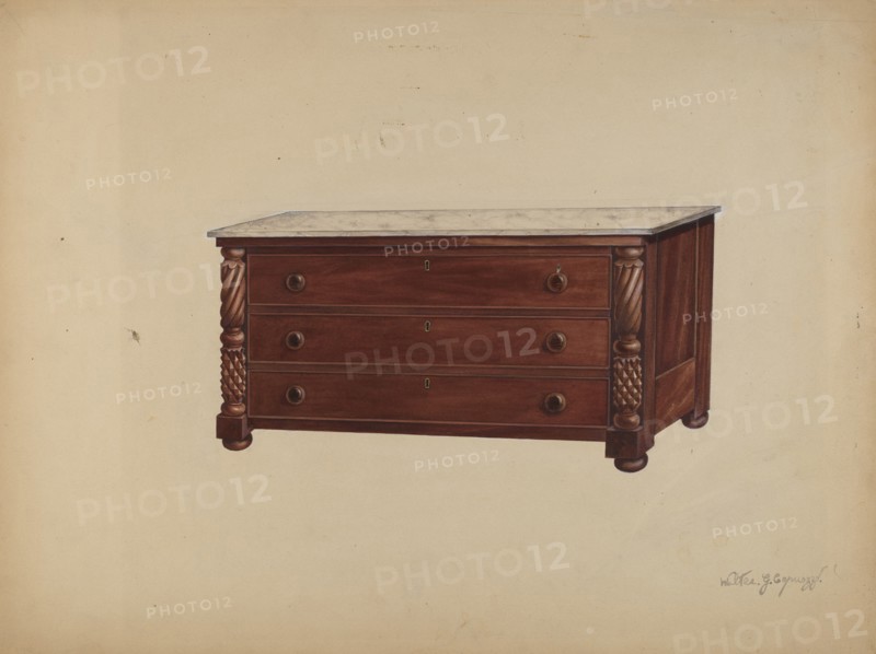 Chest of Drawers, 1935/1942. Creator: Walter G. Capuozzo.