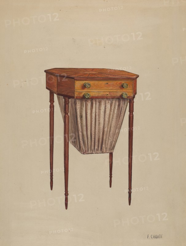 Sewing Table, 1936. Creator: Florence Choate.