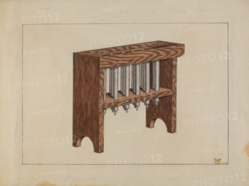 Candle Mold, c. 1936. Creator: Hugh Clarke.