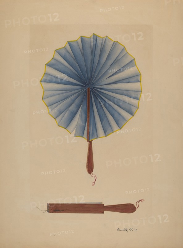 Fan, c. 1941. Creator: Orville Cline.