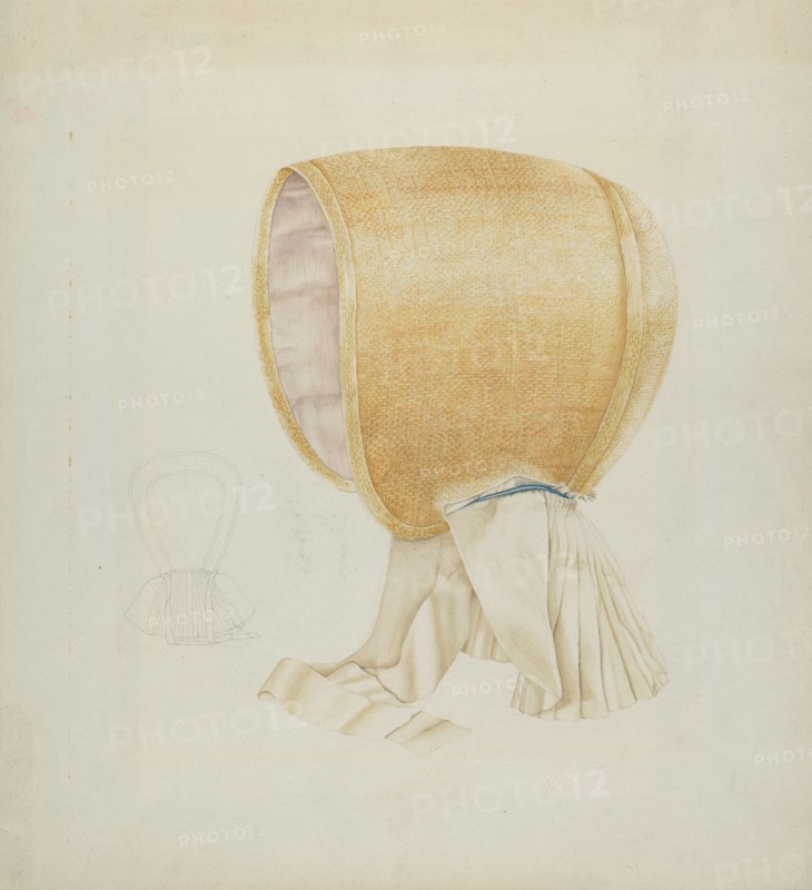 Shaker Bonnet, c. 1936. Creator: Frances Cohen.
