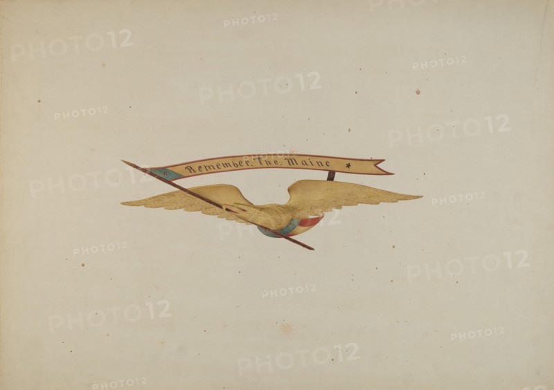 Ornamental Carving: Eagle, c. 1940. Creator: Frances Cohen.